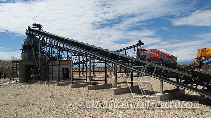 jaw crusher and impact crusher for pebble crushing plant 