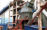 Work site of grinding plant