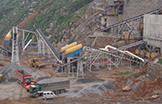 Work site of stone production line